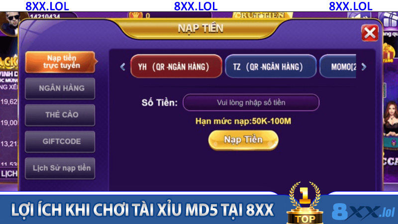 Tài Xỉu MD5 tại 8XX – Trò Chơi May Rủi Hấp Dẫn Cho Game Thủ 7 Lợi ích khi chơi tài xỉu MD5 tại 8XX